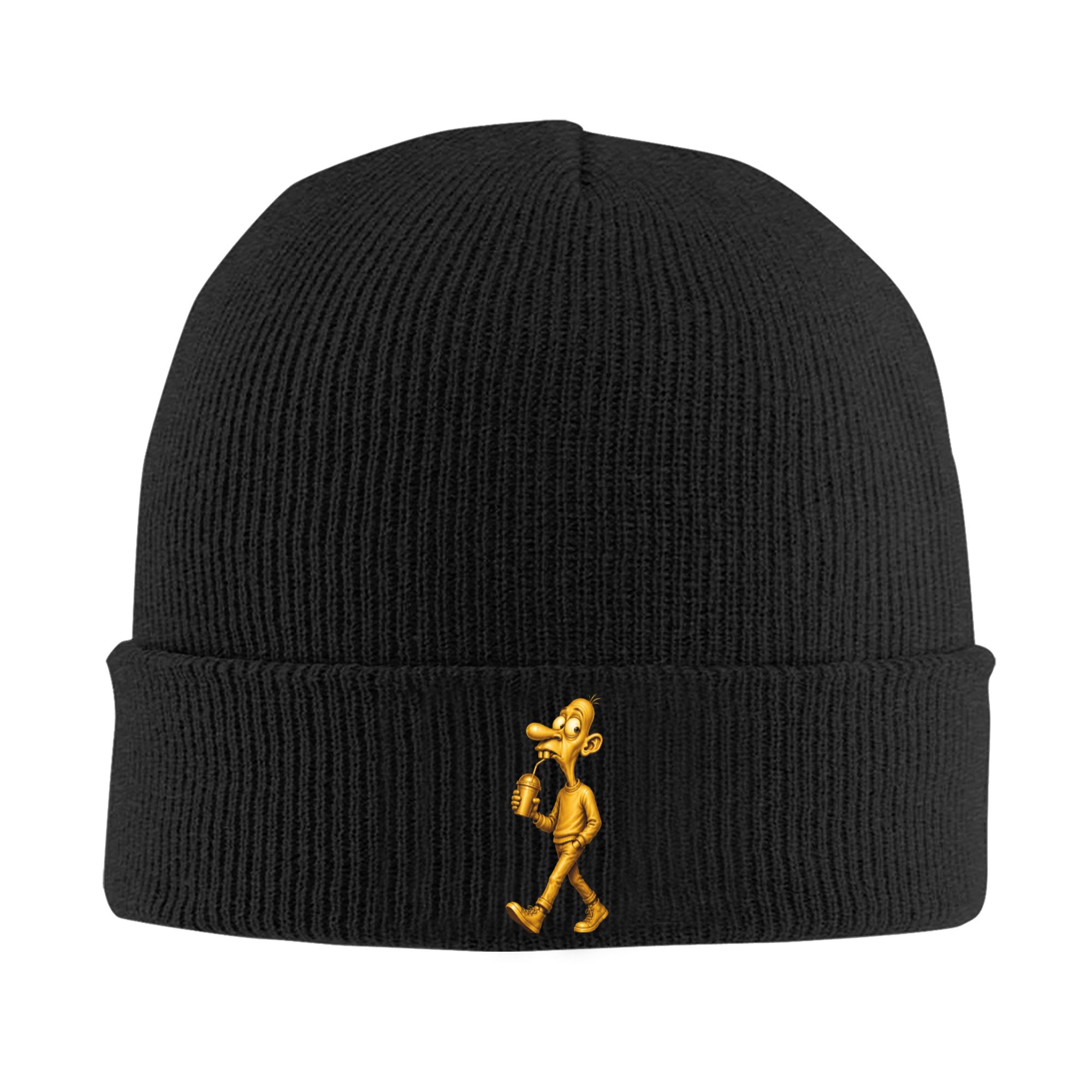 Beanie Cuffed Knit - قبعة بيني محبوكة دافئة للشتاء للنساء