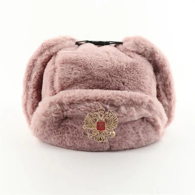 Winter Trapper Hat - السوفياتي شارة Ushanka الرجال والنساء Bomber