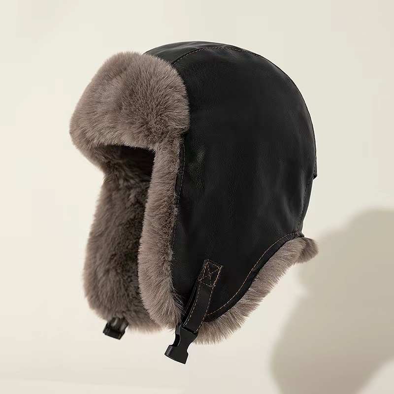 قبعة شتوية رجالية من الجلد بتص - مراجعة Winter Trapper Hat وسعره