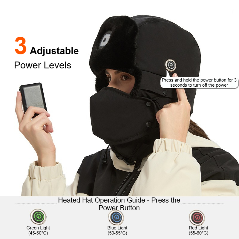 قبعة تزلج سميكة قابلة للشحن عب - مراجعة Winter Trapper Hat وسعره