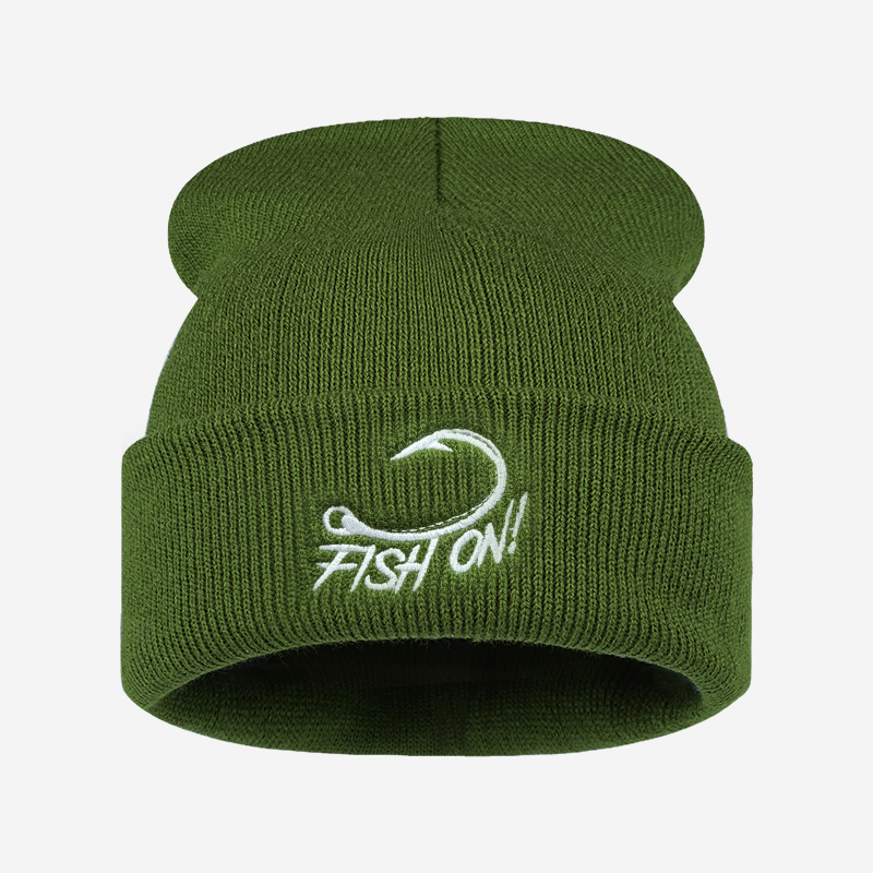 قبعة شتوية دافئة للرجال مطرزة  - مراجعة Beanie Cuffed Knit وسعره