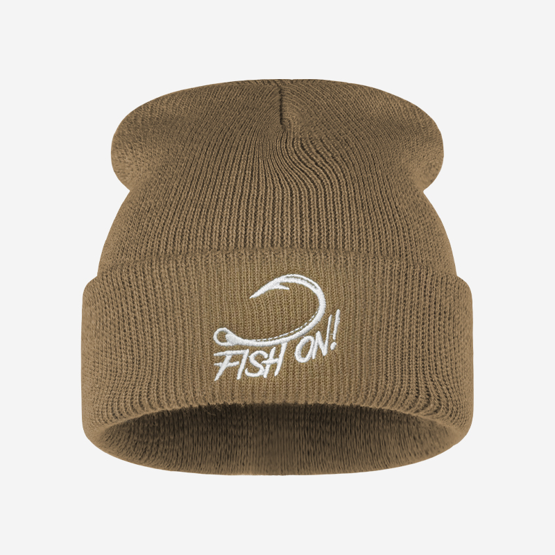 قبعة شتوية دافئة للرجال مطرزة  - مراجعة Beanie Cuffed Knit وسعره