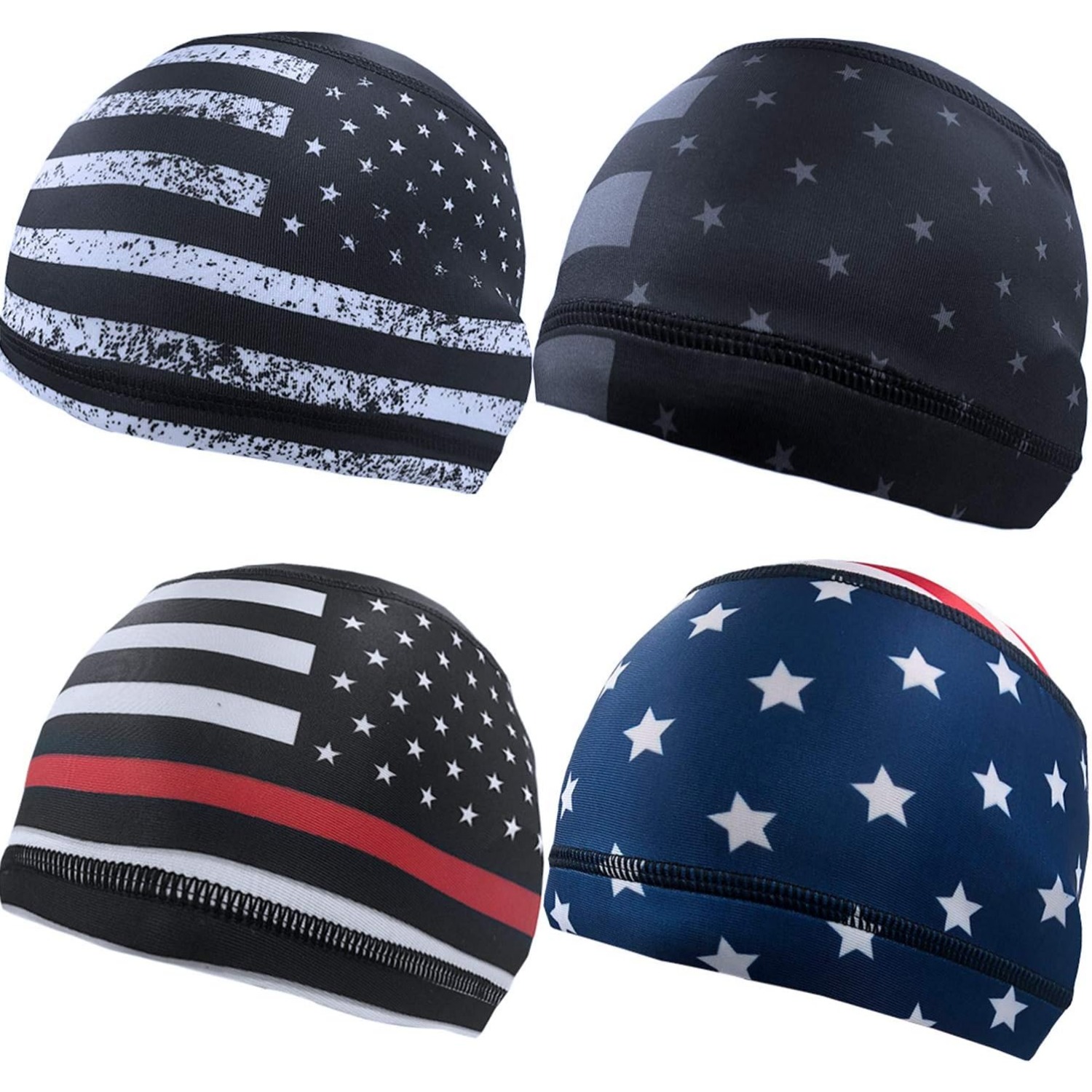 4 قطع من قبعات الرأس المبطنة ب - مراجعة Skull Cap Helmet Liner وسعره