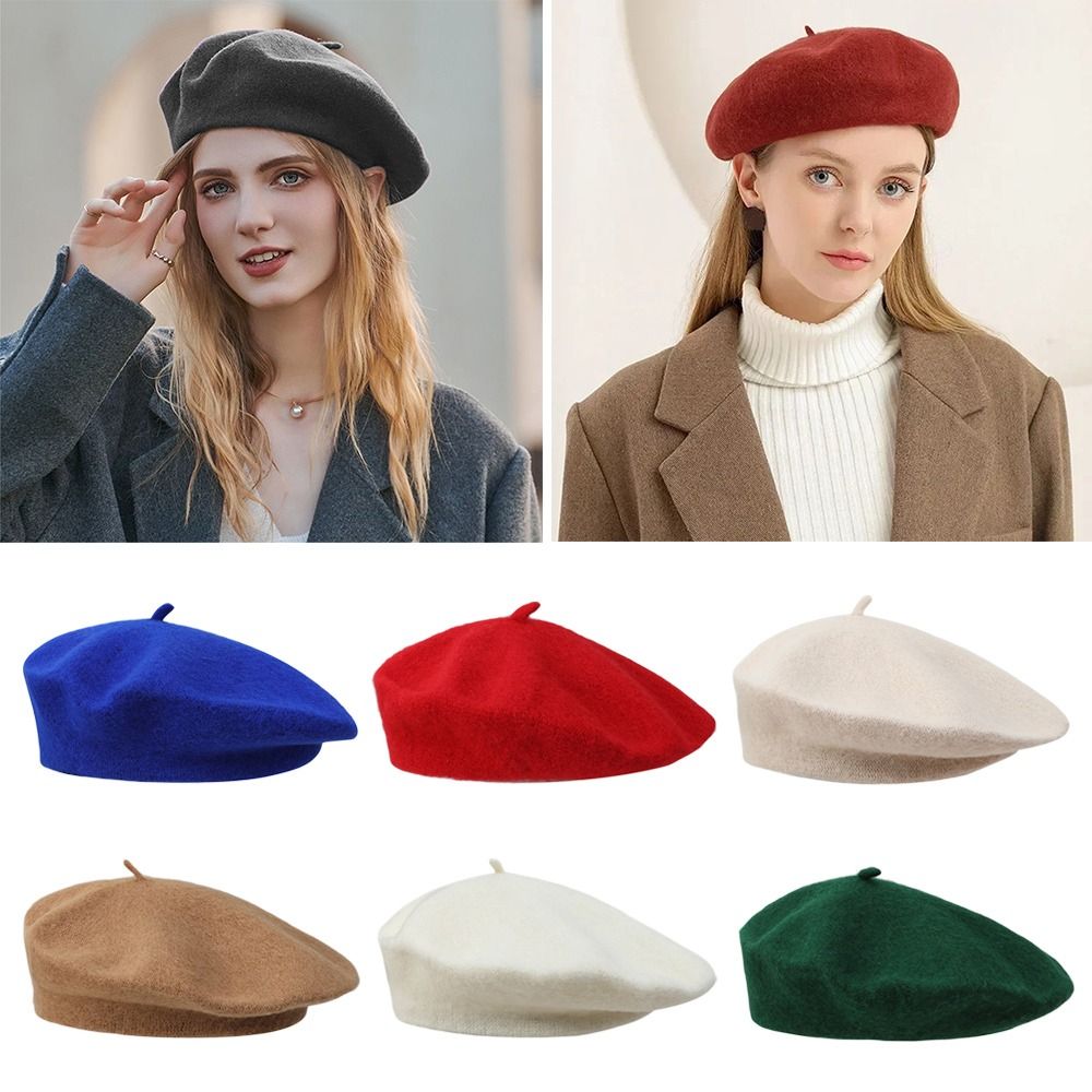 قبعة صوف فرنسية للجنسين ، قبعة - مراجعة Beret French Wool وسعره